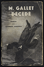 Front cover of M. Gallet Décédé by Georges Simenon (1931)