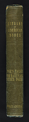 Spine of Wiley and Putnam's Tales by Edgar Allan Poe (1845)