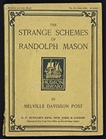 Front cover of The Strange Schemes of Randolph Mason by Melville Davisson Post (1896)