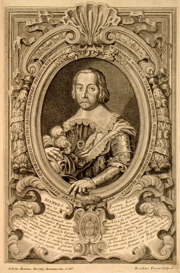 Full page portrait of João IV, King of Portugal, 1640-1656