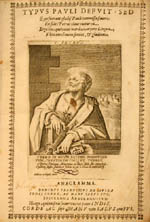 Title page, with an illustration of Saint Peter