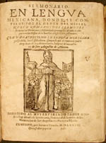 Title page of the Sermonario