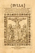 Title page illustrated with woodcut of the Crucifixion