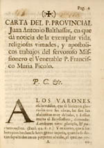 Title page of Balthasar's biographical work on Picolo