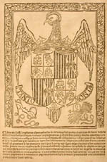 Title page, with woodcut of the arms of Spain