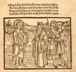 Title page, with wooduct of the king receiving Columbus
