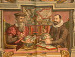 Portrait of Mercator (left) and Jodocus Hondius (publisher)