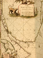 Detail of a nautical chart of showing the Rio de la Plata and
                                Buenos Aires