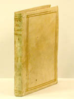 Binding in vellum, with double gold fillets on covers