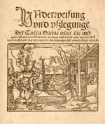 Title page, with woodcut of dog-headed cannibals
