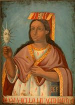 A portrait of Mama-Ocllo Huacco, wife of Manco-Ccapac